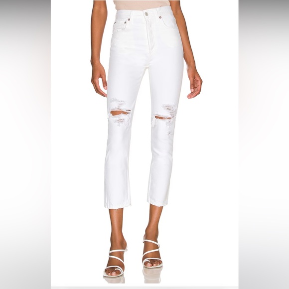 NWT AGOLDE Riley High-rise Strigh Crop/ size 30 - Picture 2 of 9